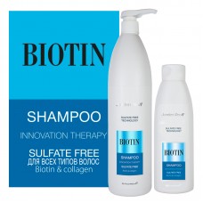 Безсульфатный шампунь с биотином и коллагеном для всех типов волос /Jerden Proff Sulfate Free Shampoo Biotin/